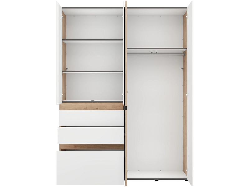 Armoire portes battantes HELSINKI blanc