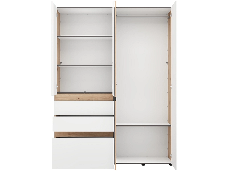 Armoire portes battantes HELSINKI blanc