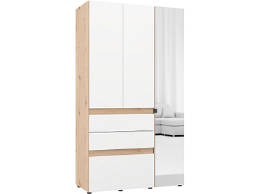Armoire portes battantes HELSINKI blanc