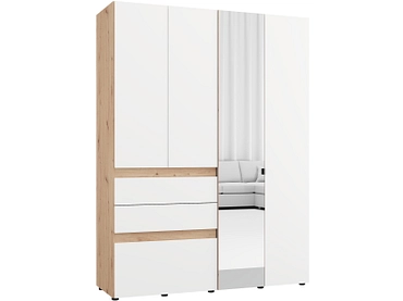 Armoire portes battantes HELSINKI blanc