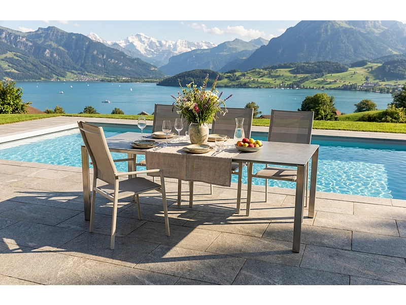 SWISSLINE Gartentisch ausziehbar MOON