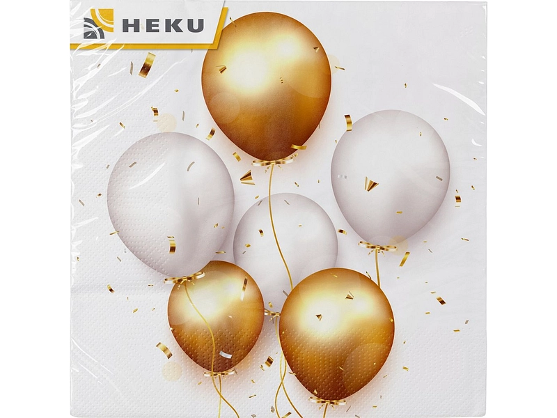 Set 20 Servietten SWAN Papier weiss