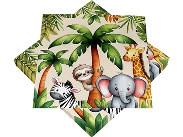 Set 20 Servietten SWAN Papier grün