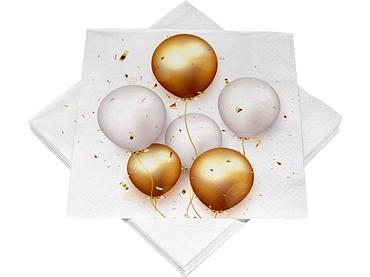 Set 20 Servietten SWAN Papier weiss