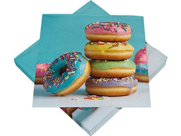 Set 20 Servietten SWAN Papier blau