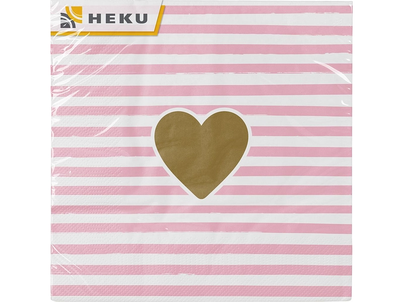 Set 20 Servietten SWAN Papier hellrosa