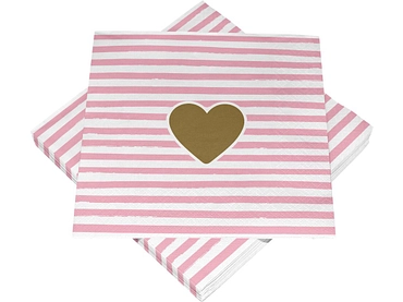 Set 20 Servietten SWAN Papier hellrosa