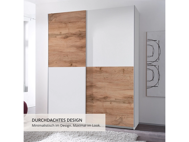 Schwebetürenschrank STOCKHOLM weiss
