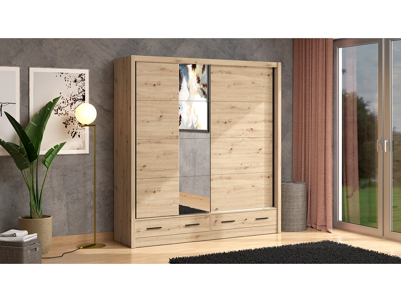 Schwebetürenschrank NANAIMO artisan eiche