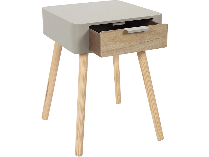 Nachttisch HOME DECO FACTORY ESSENTIEL 1 Schublade
