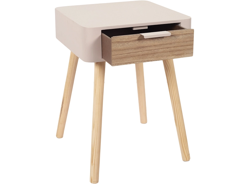 Nachttisch HOME DECO FACTORY ESSENTIEL 1 Schublade