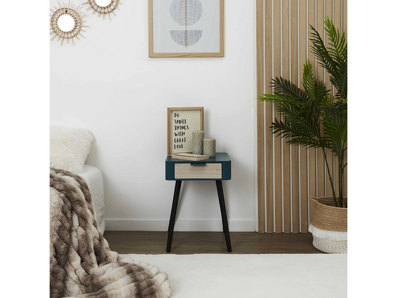 Nachttisch HOME DECO FACTORY ESSENTIEL 1 Schublade