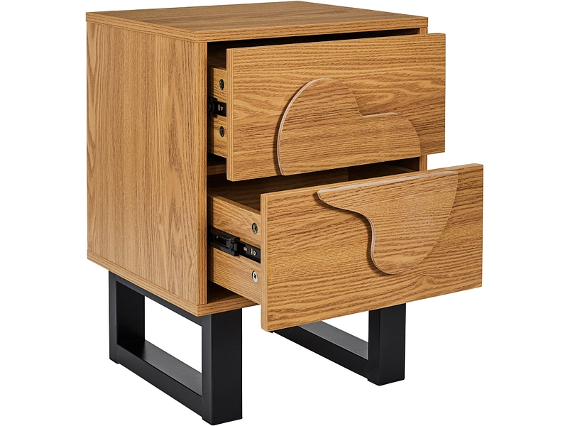 Nachttisch HOME DECO FACTORY CALYPSO 2 Schubladen