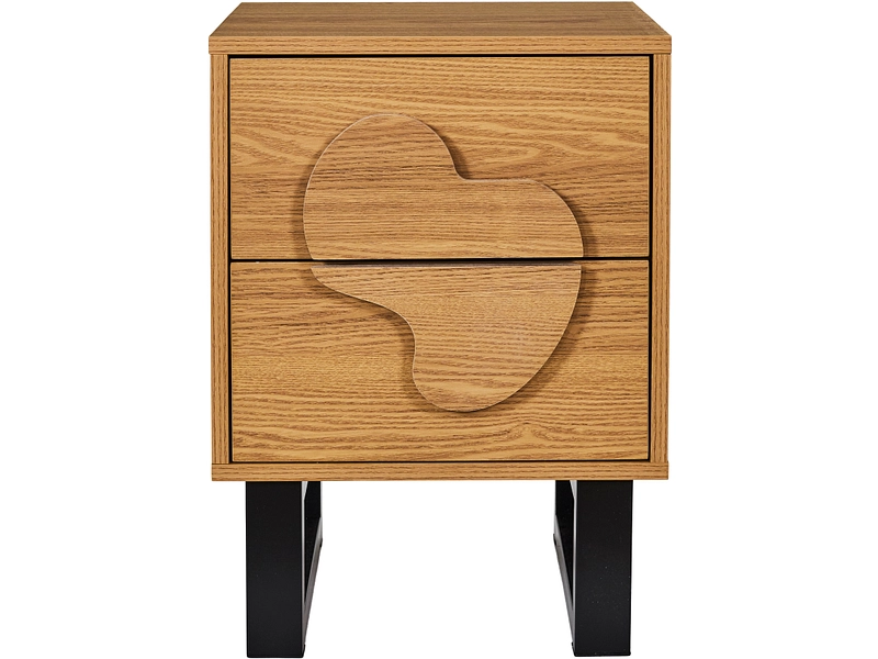 Nachttisch HOME DECO FACTORY CALYPSO 2 Schubladen