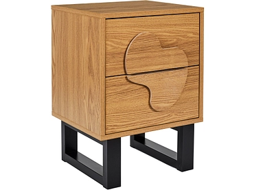 Nachttisch HOME DECO FACTORY CALYPSO 2 Schubladen