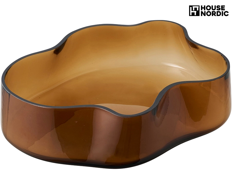 Plateau IDA verre brun Plateau IDA verre brun