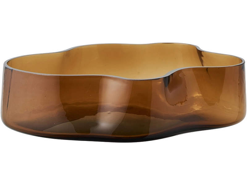 Plateau IDA verre brun Plateau IDA verre brun