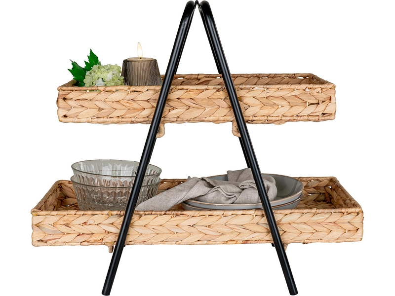 Plateau ALFARO jacinthe d'eau bois naturel