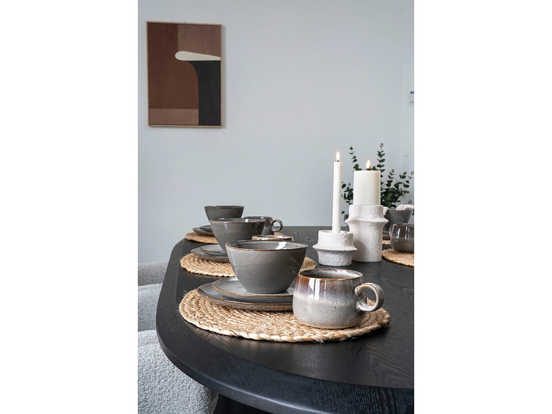 Piatto da dessert SELMA ceramica cemento grigio Piatto da dessert SELMA ceramica cemento grigio