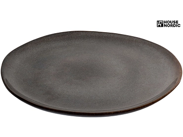 Piatto da dessert SELMA ceramica cemento grigio