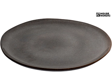 Teller SELMA Keramik beton grau