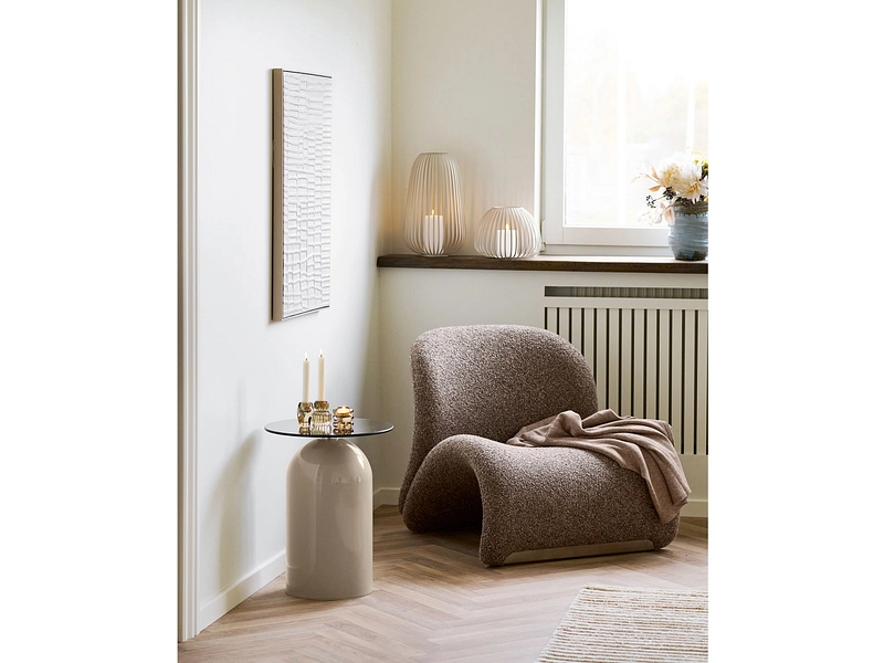 Toile texturée ENA 1 pièce beige