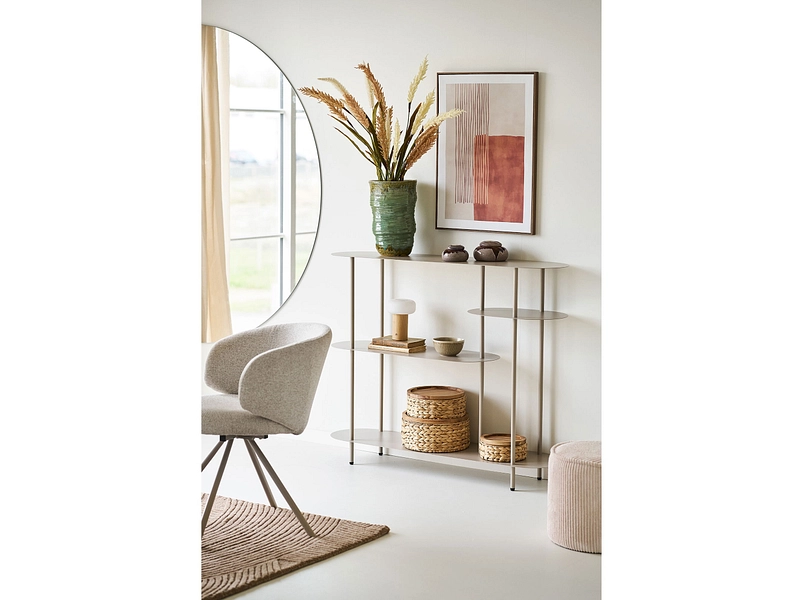 Toile imprimée MINA 1 pièce beige