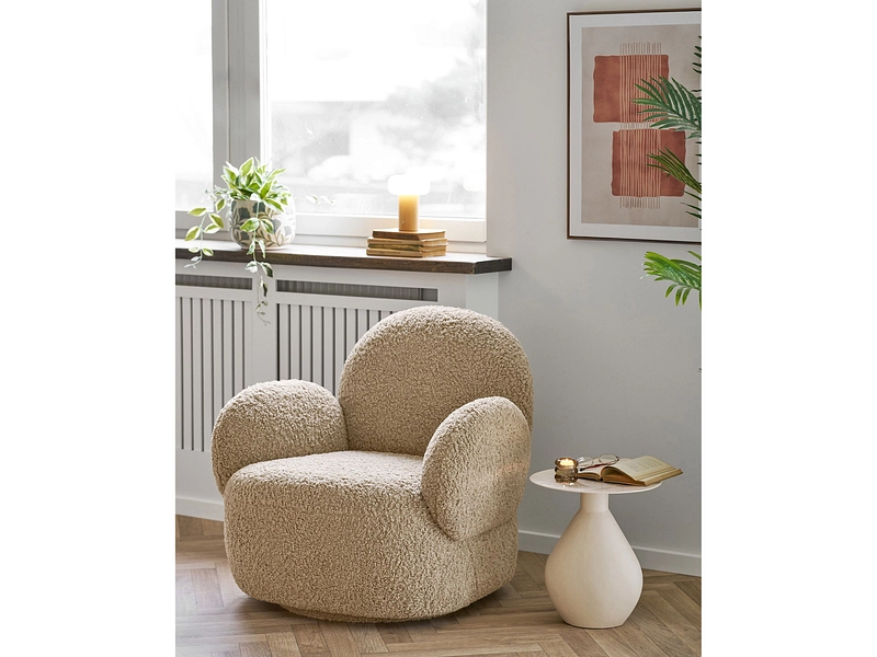 Leinwand bedruckt MINA 1 Stück beige