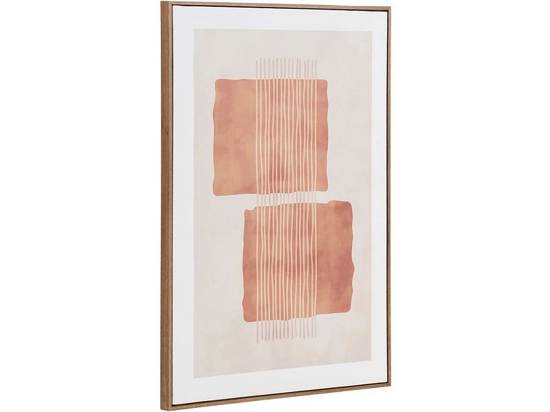 Leinwand bedruckt MINA 1 Stück beige