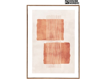 Leinwand bedruckt MINA 1 Stück beige