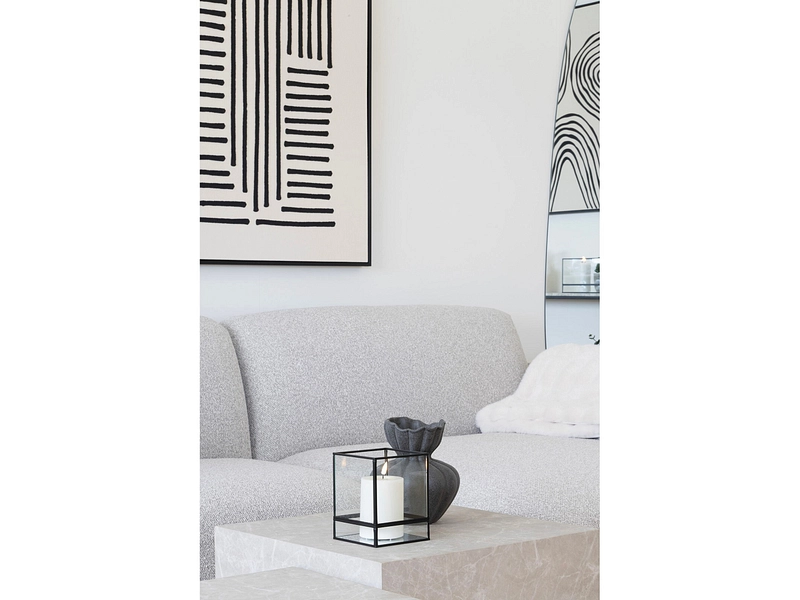 Windlicht HURRICANE 12 cm x 12 cm Glas schwarz Windlicht HURRICANE 12 cm x 12 cm Glas schwarz