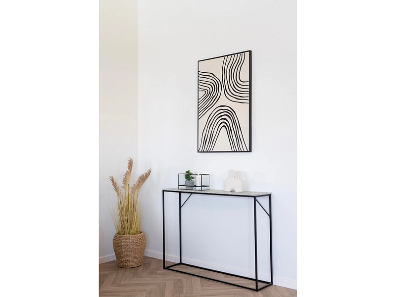 Windlicht HURRICANE 12 cm x 30 cm Glas schwarz