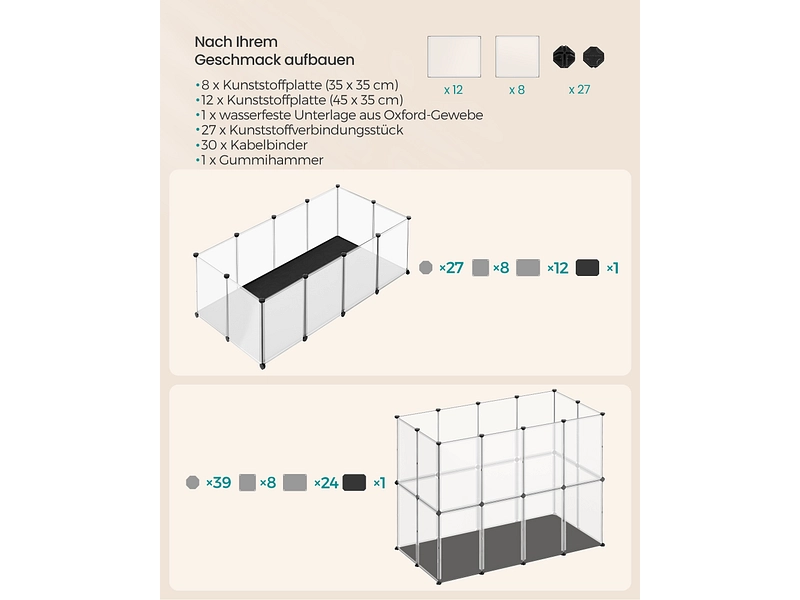Enclos pour animaux SONGMICS Enclos pour animaux SONGMICS