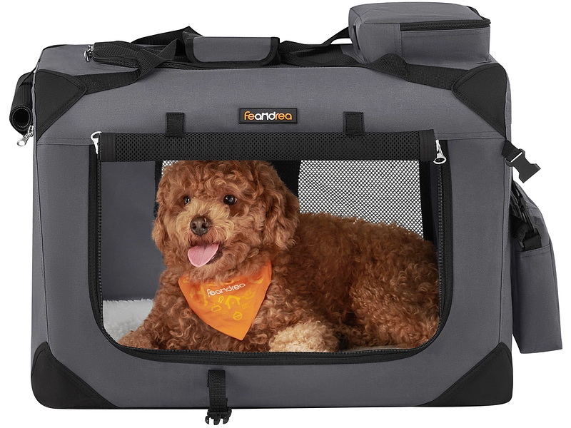 Sac de transport animaux FEANDREA Acier gris