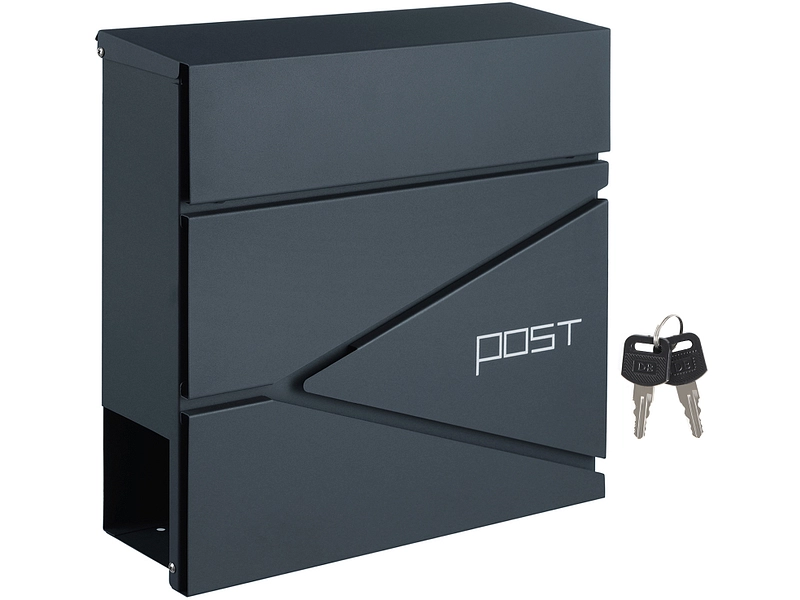 SONGMICS Cassetta delle lettere Grigio