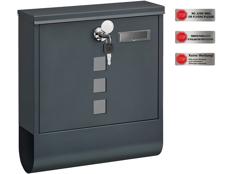 SONGMICS Cassetta delle lettere Grigio