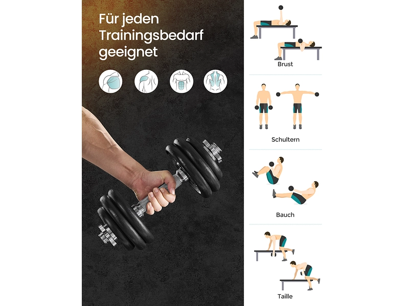 SONGMICS Set haltère