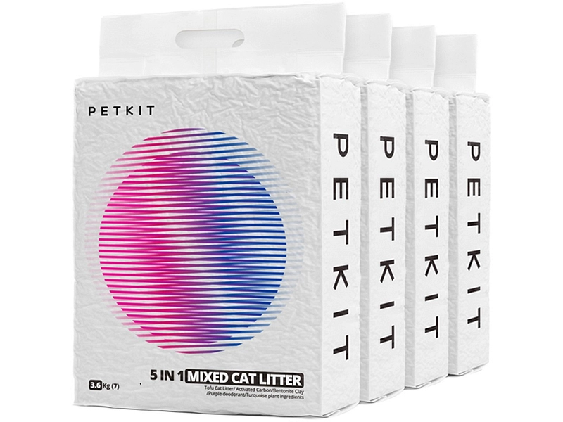 Lot de 4 litières végétales PETKIT Polypropylène blanc