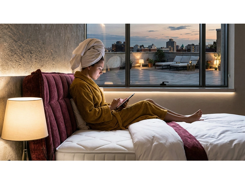 Boxspringbett PALACE rot