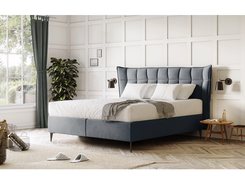 Boxspringbett PALACE dunkelgrau Boxspringbett PALACE dunkelgrau