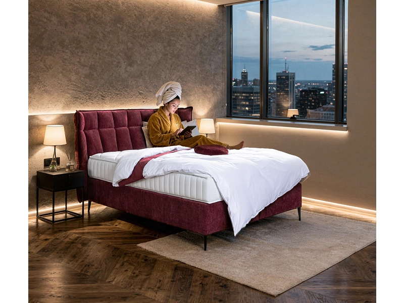 Boxspring PALACE rouge