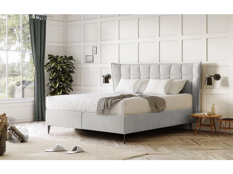 Boxspringbett PALACE hellgrau Boxspringbett PALACE hellgrau