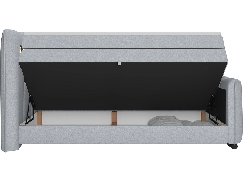 Boxspringbett ELYSIA beton grau