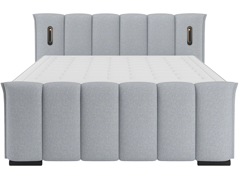 Boxspringbett ELYSIA beton grau