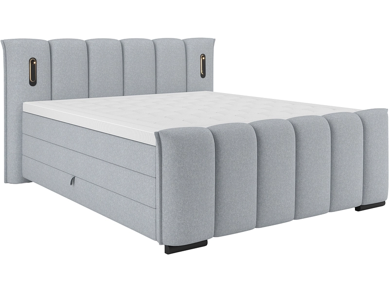 Boxspringbett ELYSIA beton grau Boxspringbett ELYSIA beton grau
