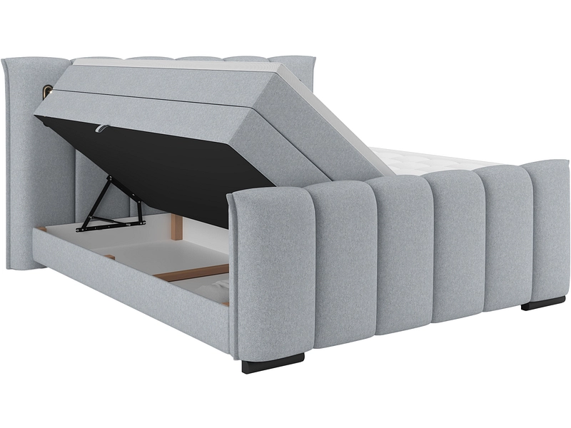 Boxspringbett ELYSIA beton grau Boxspringbett ELYSIA beton grau