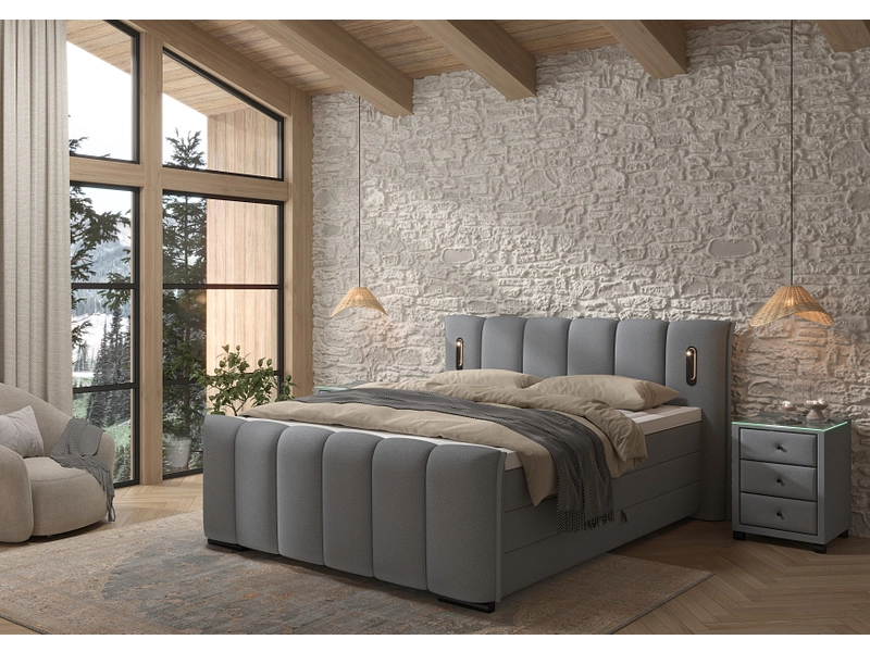 Boxspringbett ELYSIA grafit Boxspringbett ELYSIA grafit