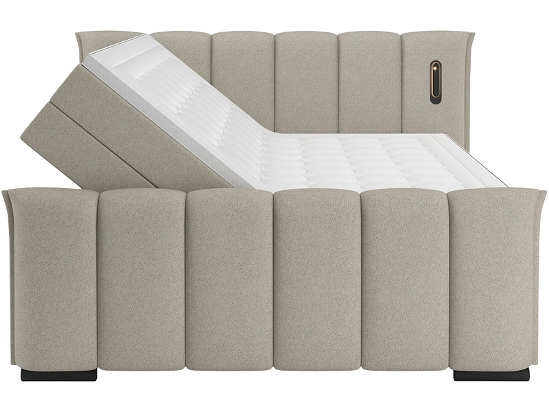 Boxspringbett ELYSIA dunkelbeige Boxspringbett ELYSIA dunkelbeige