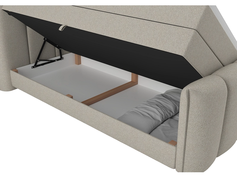 Boxspringbett ELYSIA dunkelbeige Boxspringbett ELYSIA dunkelbeige