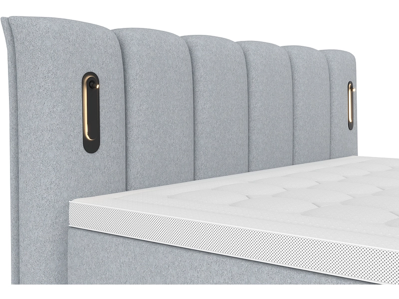 Boxspring ELYSIA cemento grigio